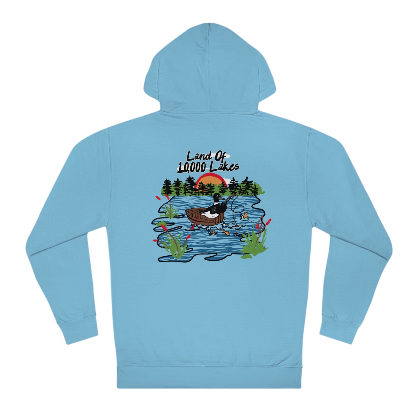 Land of 10,000 Hoodie - Blue Aqua