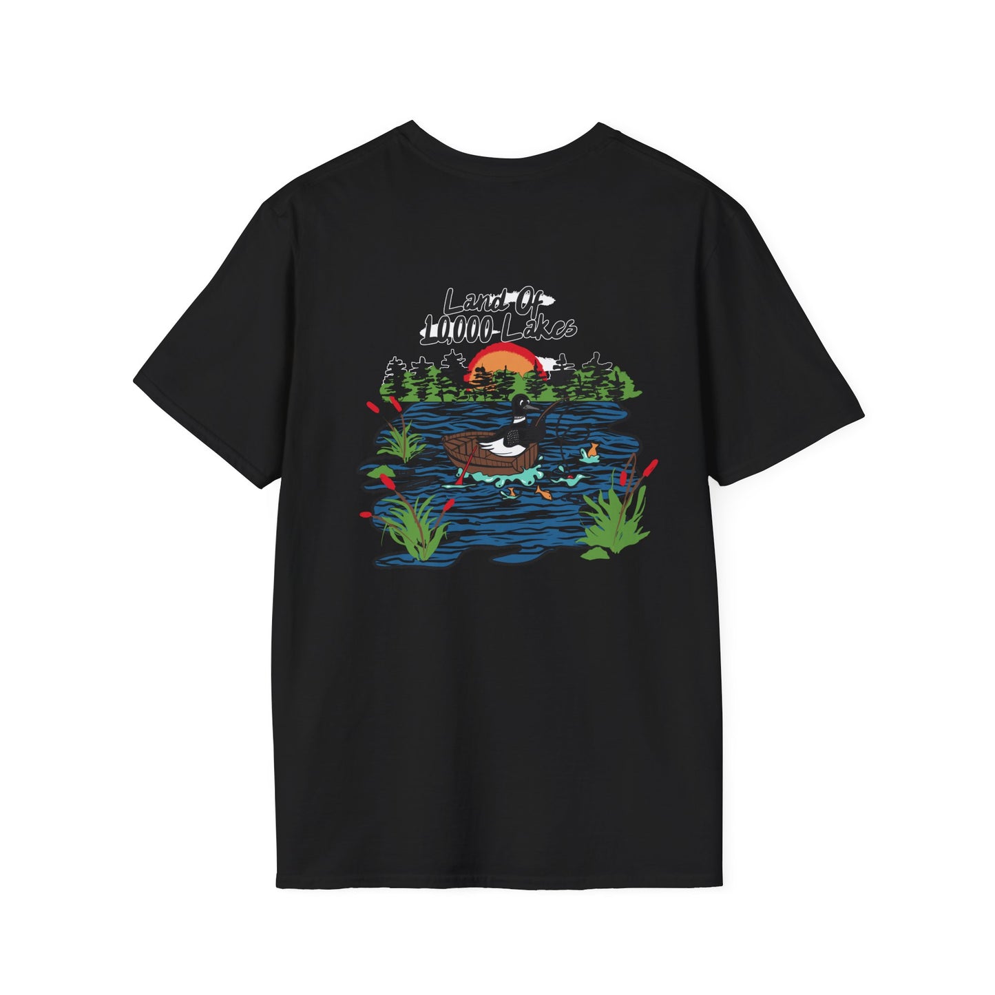 Land of 10,000 Lakes Tee - Midnight Black